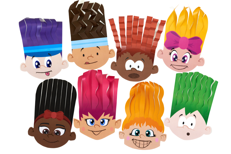 Scissor Skills Hair Cut Paper