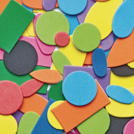Self-Adhesive Foam Shapes 1000 pcs
