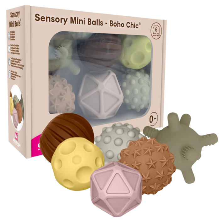 Sensory Mini Balls Boho Chic 6 pcs