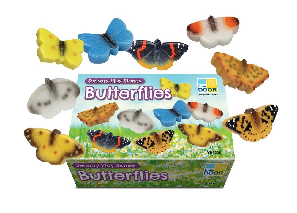 Sensory Play Stones Butterflies