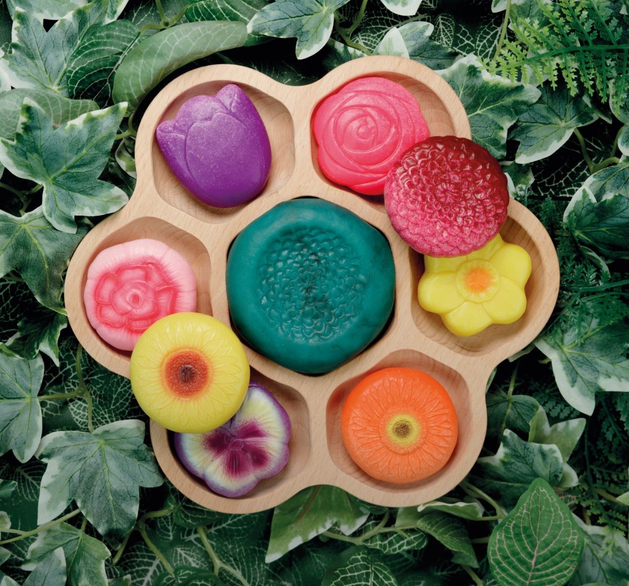 Sensory Play Flowers Stones