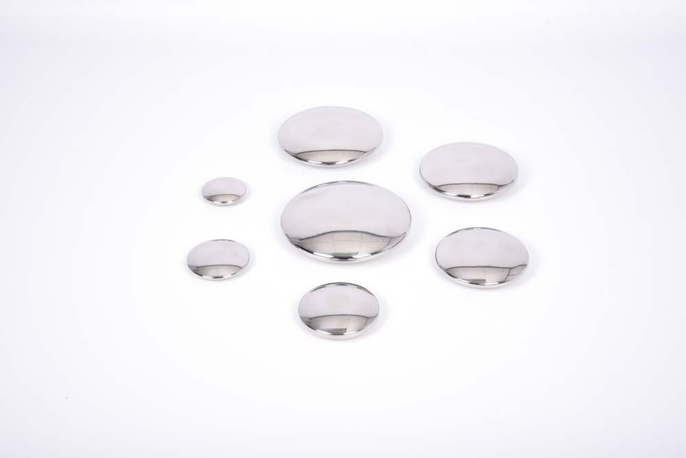Sensory Reflective Silver Buttons