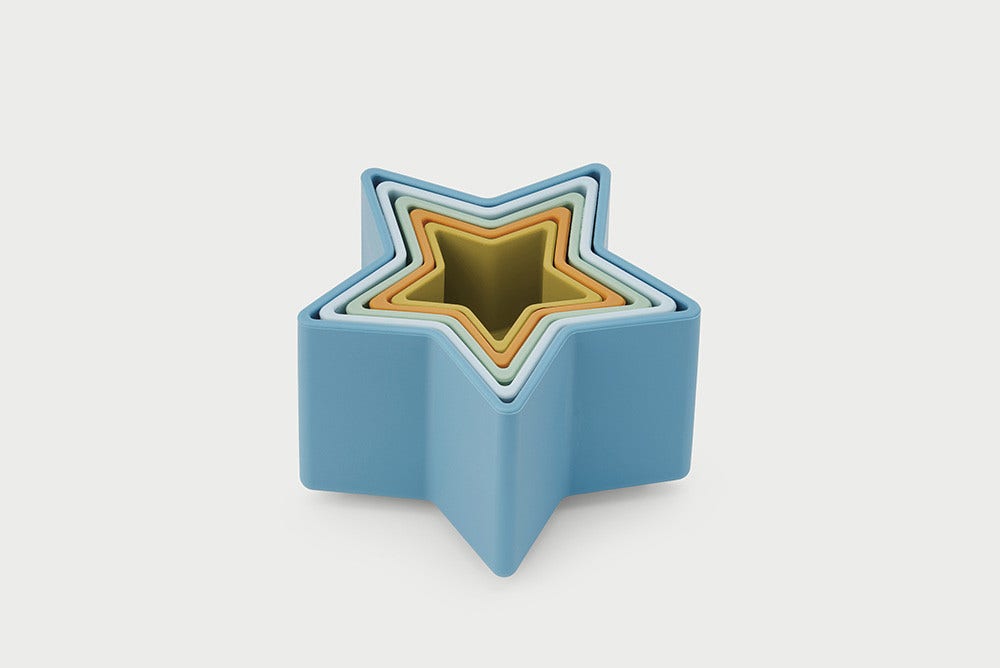 Silisoft Star Stacking Cups Neutral