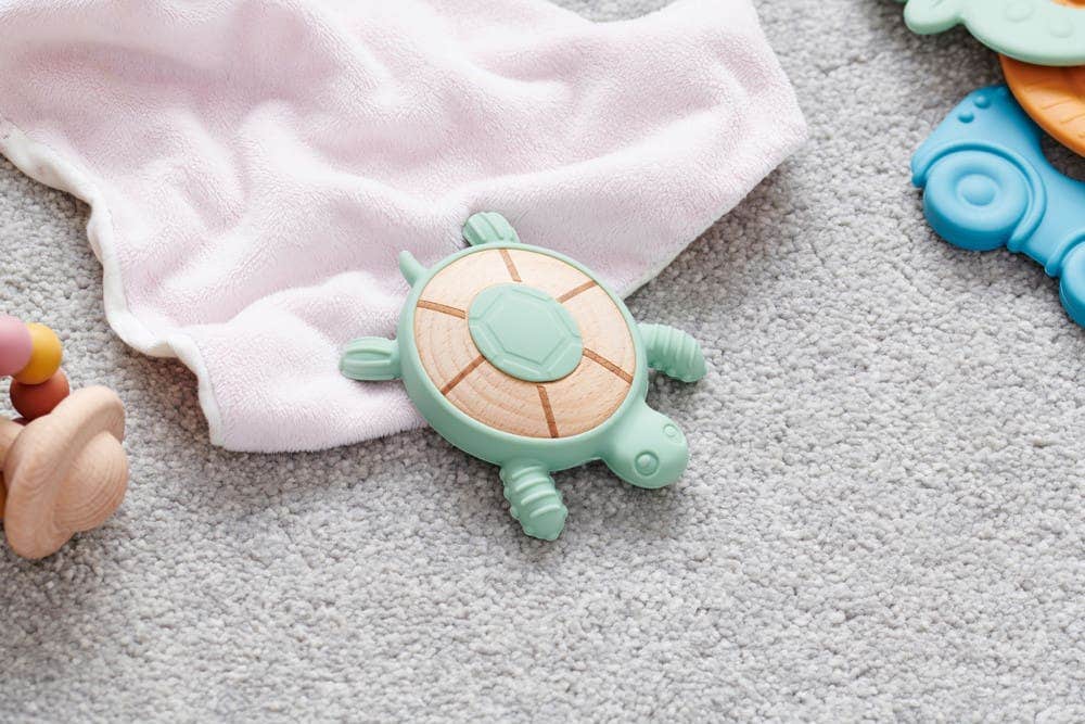 Silisoft Turtle Teether Neutral
