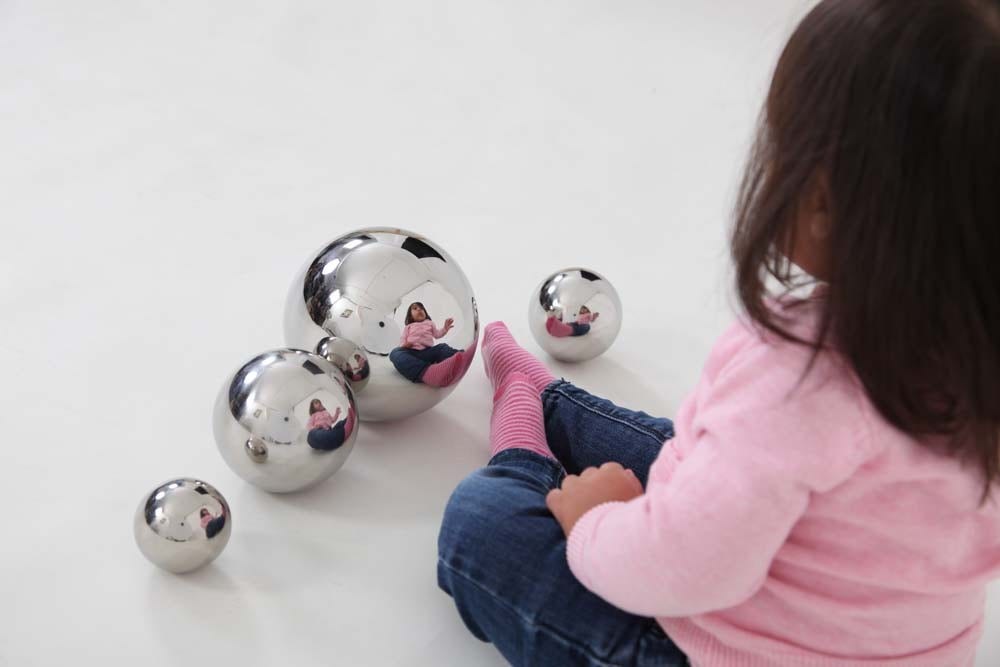 Silver Sensory Reflective Balls - Pack of 4