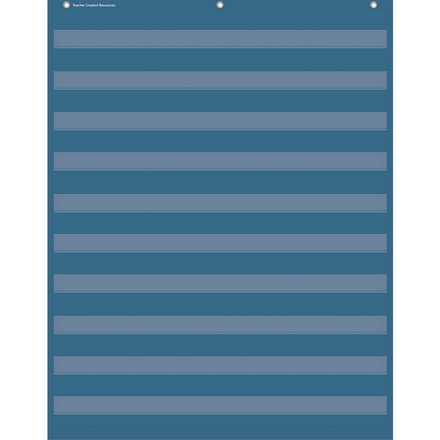 Slate Blue 10 Pocket Chart 34x44in