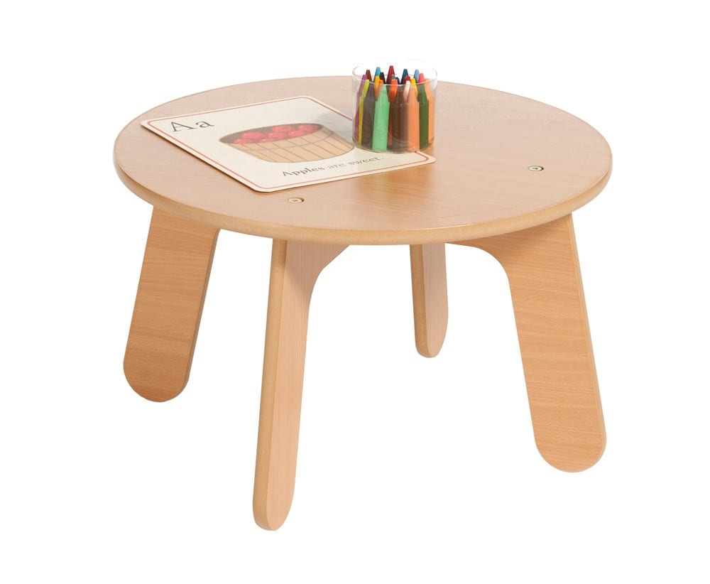 Small Round Maple Table 20 dia 12.5H
