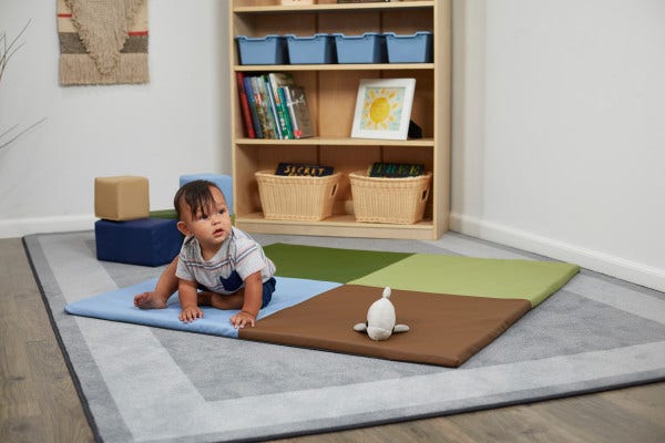 SoftScape Squares Activity Mat Earthtones