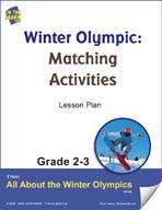 Winter Olympic Matching Activities Gr. 2-3 Lesson Plan Ebook