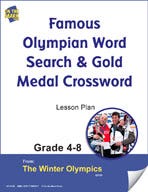 Famous Olympian Word Search and Gold Medal Crossword Gr. 4-8