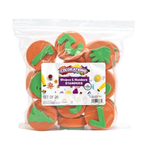 Stampers Shapes & Numbers Set of 26