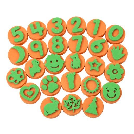 Stampers Shapes & Numbers Set of 26