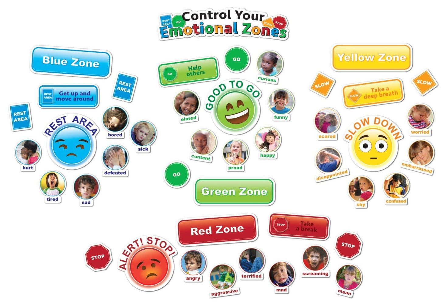 Stop Light Behavior Smart Poly Mini Bulletin Board Set