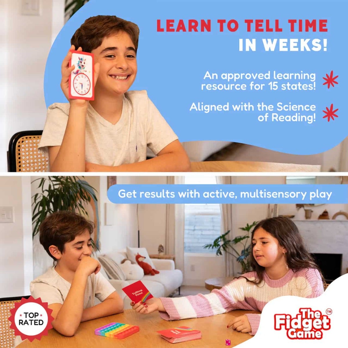 Telling Time Card Pack