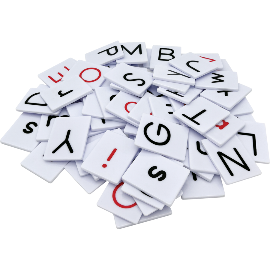 Two Sided Alphabet Letter Tiles