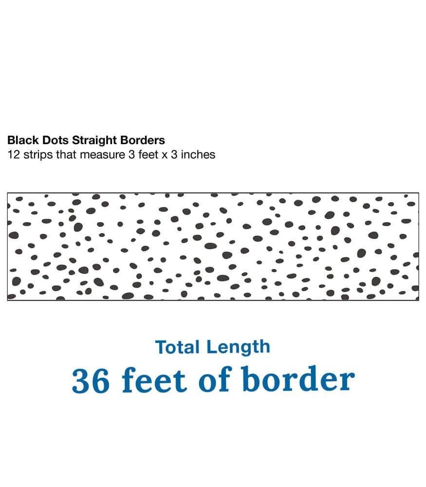 We Belong Black Dots Straight Borders