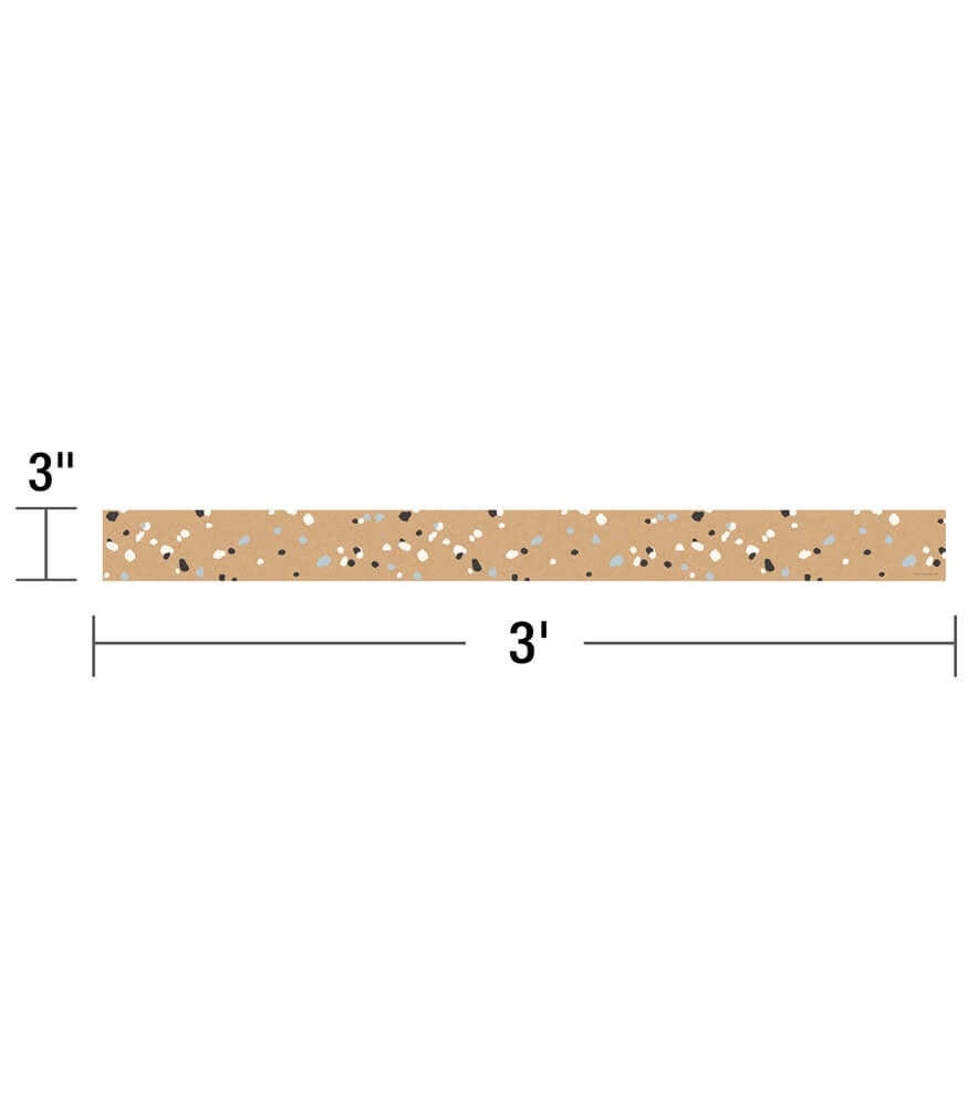 We Belong Speckled Kraft Paper Straight Borders