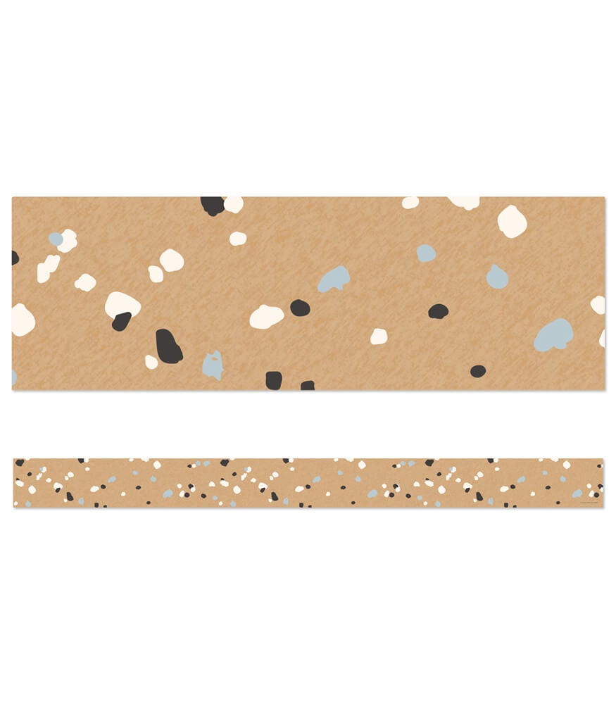 We Belong Speckled Kraft Paper Straight Borders