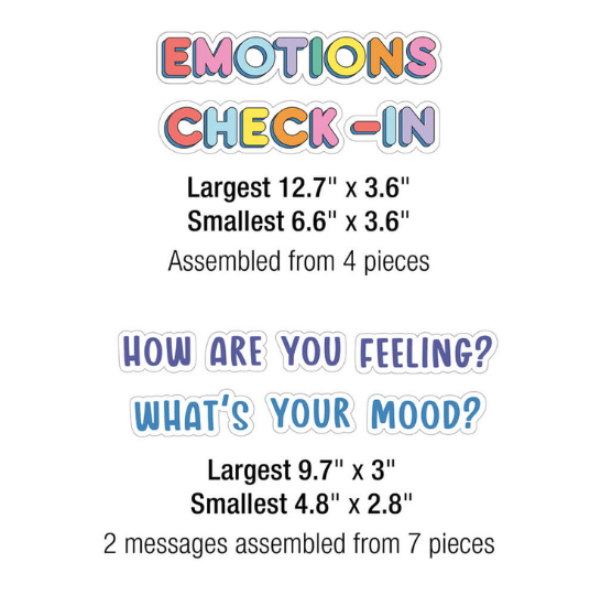 We Stick Together Emotions Check-In PrePunched Bulletin Boar