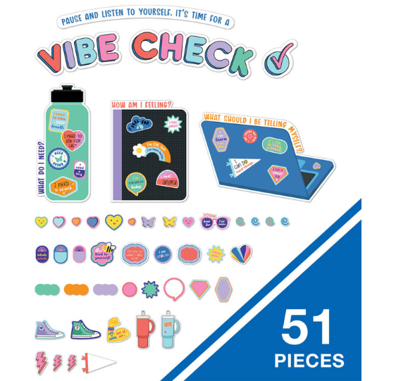 We Stick Together Vibe Check Bulletin Board Set
