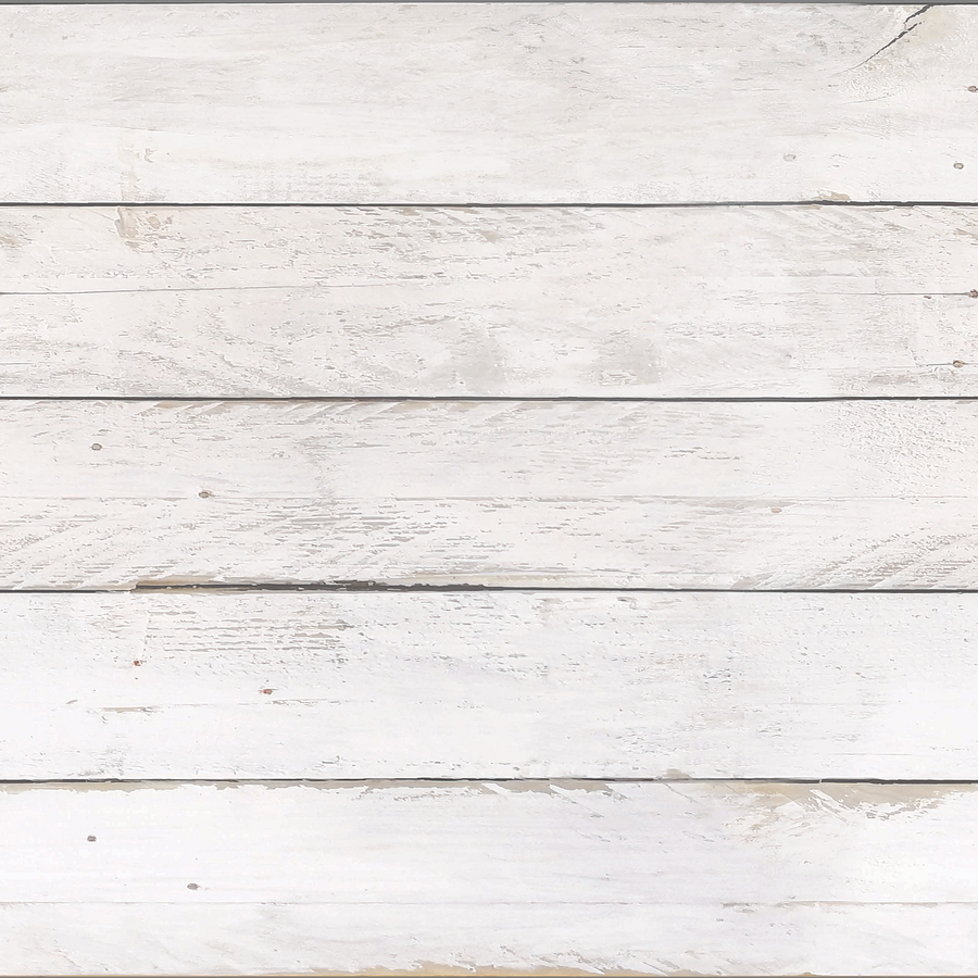 White Shiplap Peel and Stick Decorative Paper