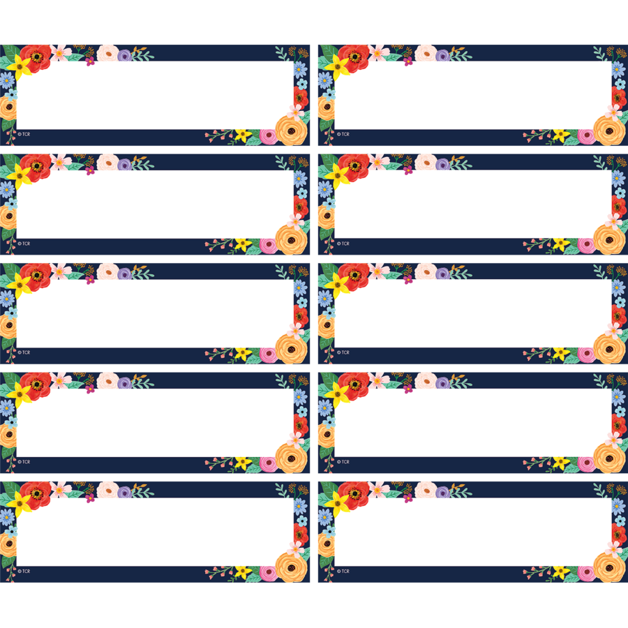 Wildflowers Labels Magnetic Accents