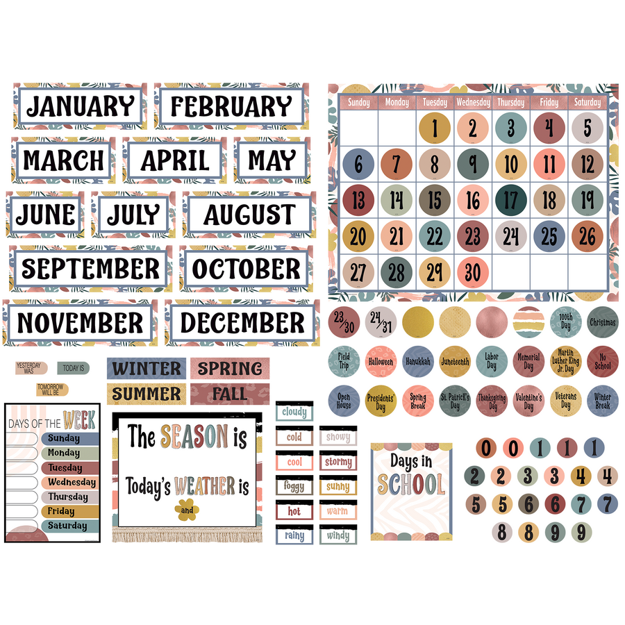 Wonderfully Wild Calendar Bulletin Board