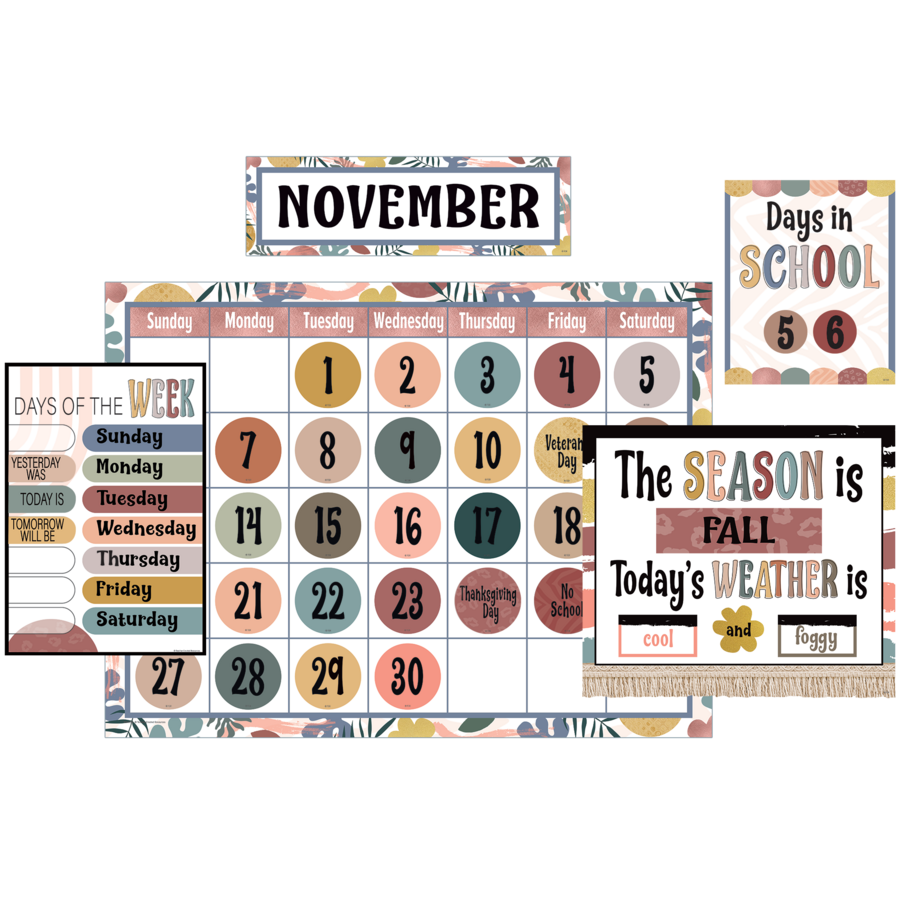 Wonderfully Wild Calendar Bulletin Board
