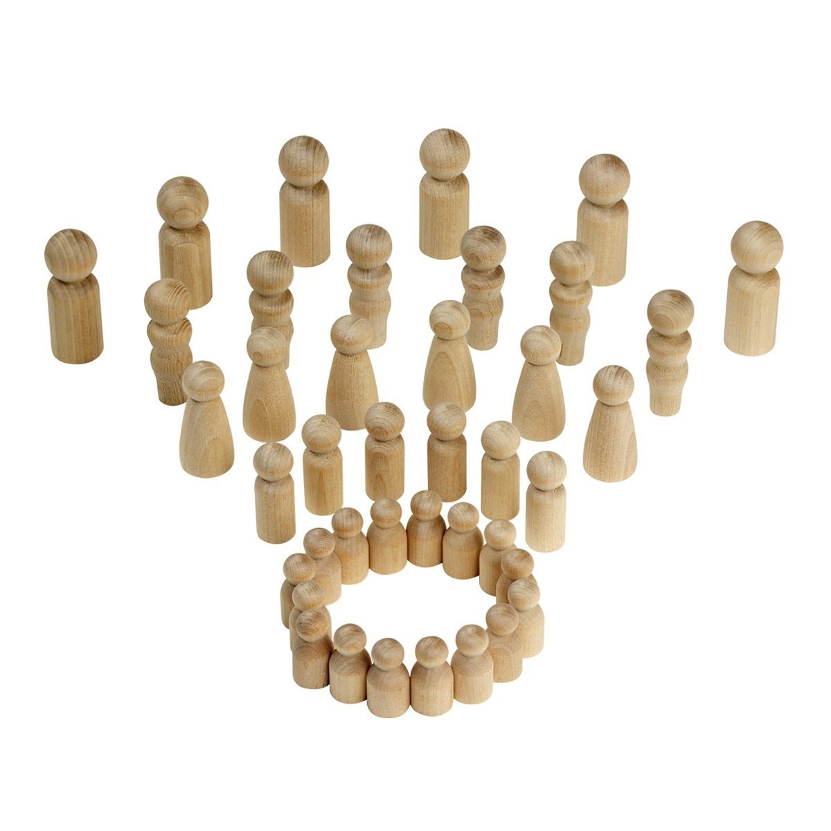 Wood People 40 Assorted People