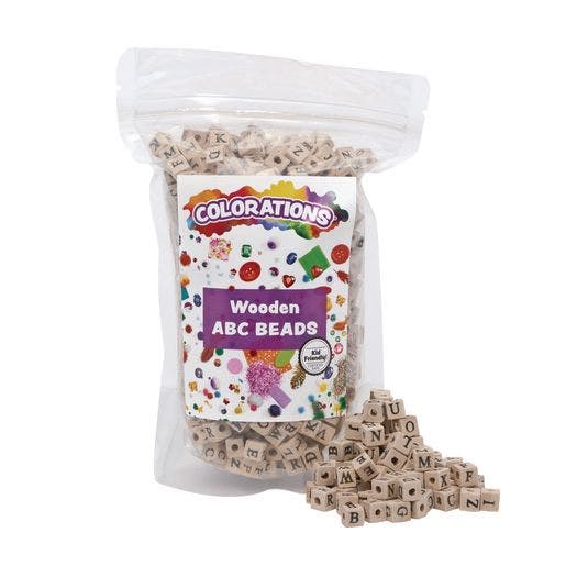 Wooden ABC Beads 600 Pieces