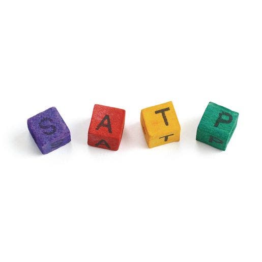 Wooden ABC Beads 600 Pieces