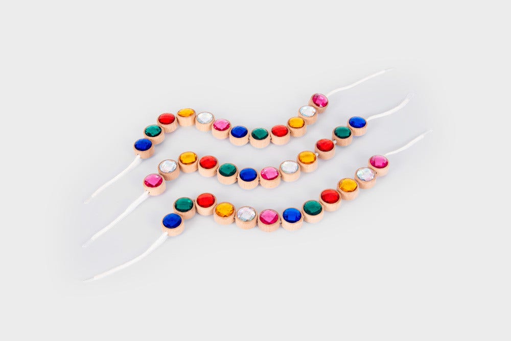 Wooden Lacing Jewels