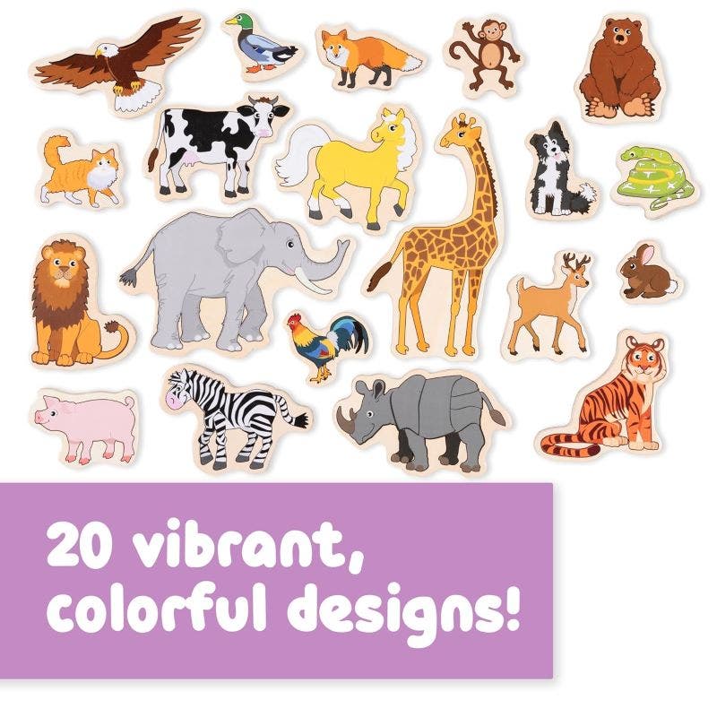 Wooden Magnets - Animals