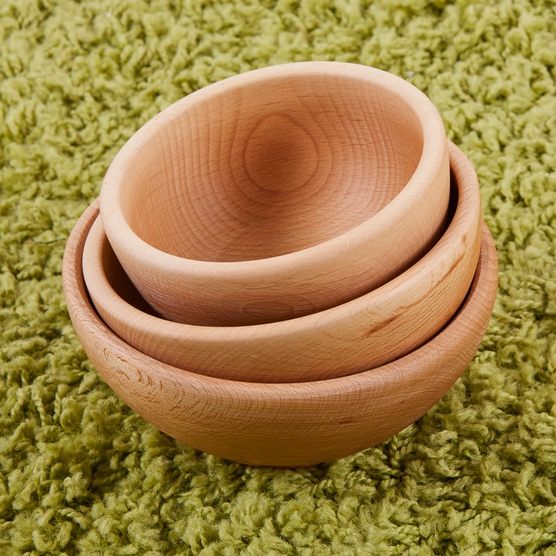 Wooden Nesting Bowls
