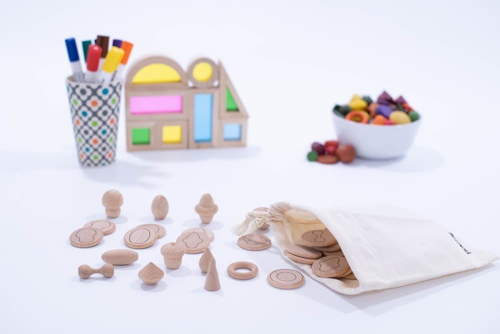 Wooden Treasures Touch & Match