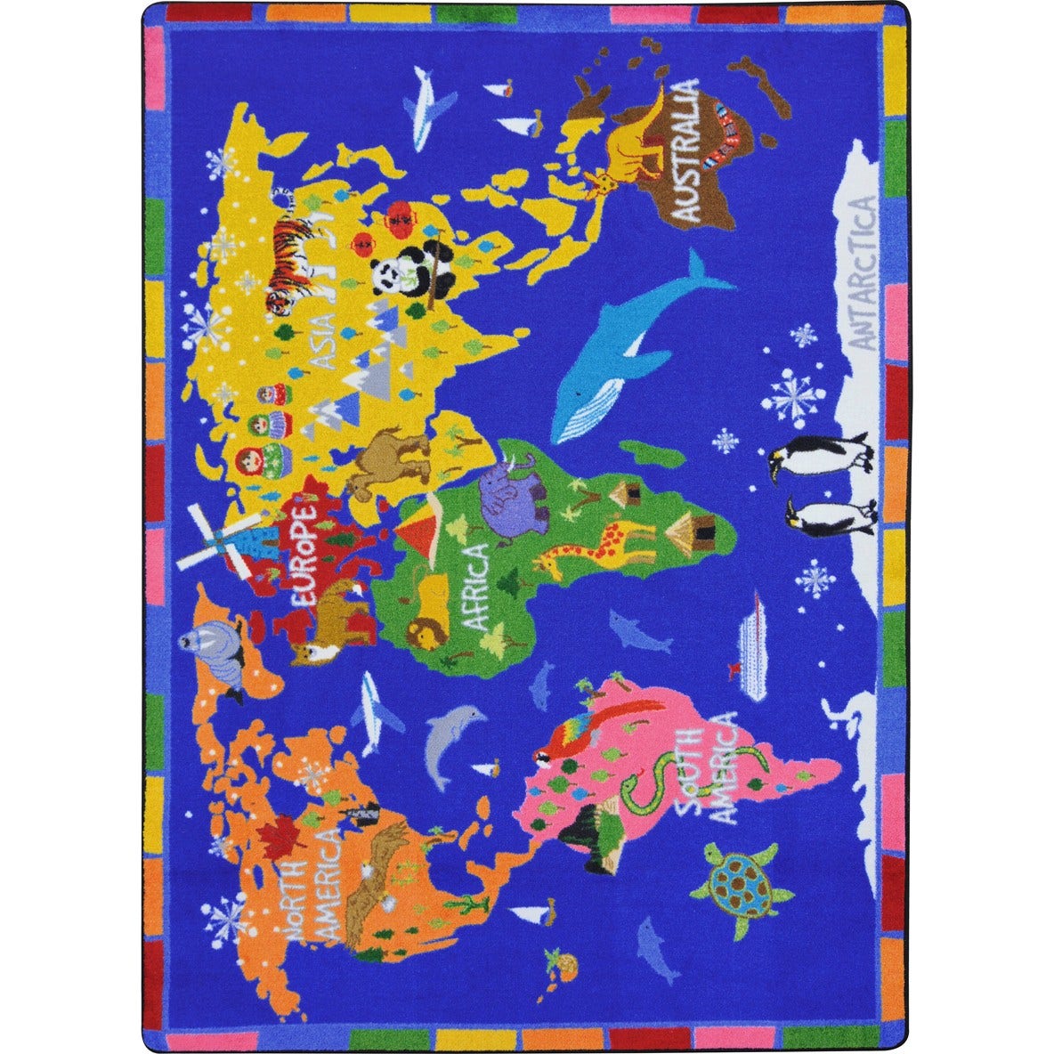 World of Wonders Rectangle Multi Carpet 7ft 8in x 10ft 9in