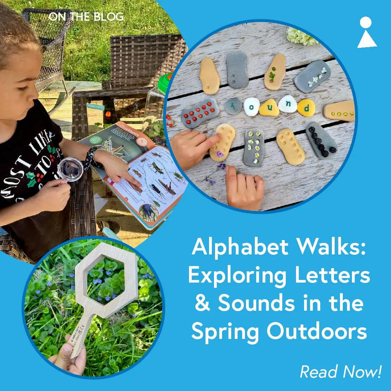 Alphabet Walks: Exploring Letters & Sounds in the Spring Outdoors
