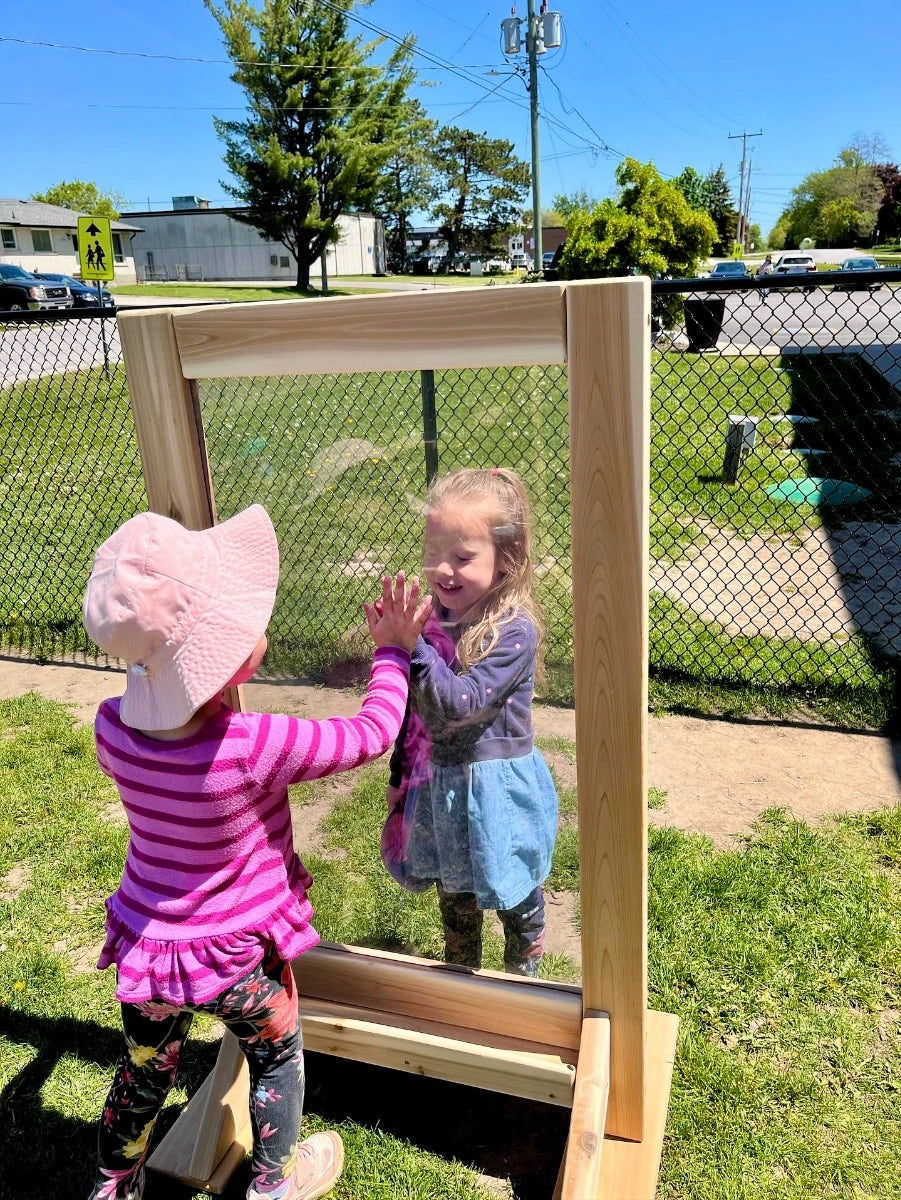 Outdoor Art Easel with Paint Holder by Naturally Inspired Play