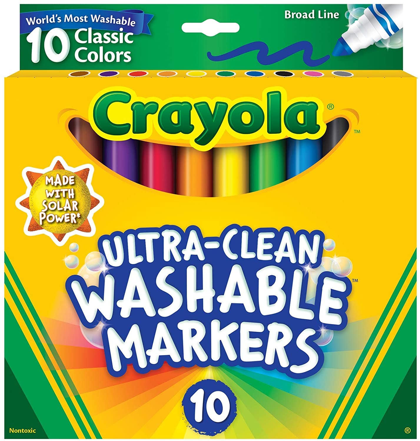 Crayola Ultra-Clean Washable Classic Markers 10 ct