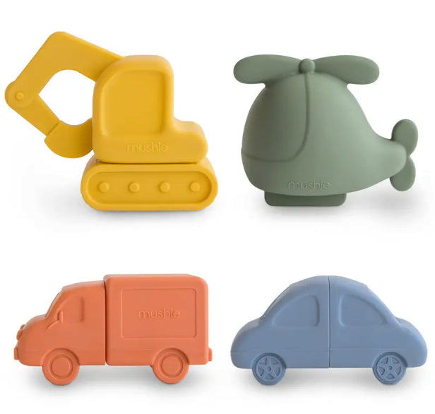 Vehicles Mold-Free Bath Play Set