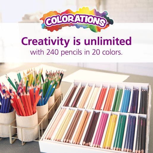 240 Colored Pencils 20 Colors