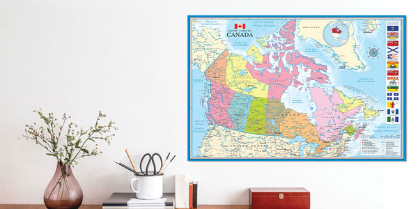 Map of Canada Poster 24 x 36