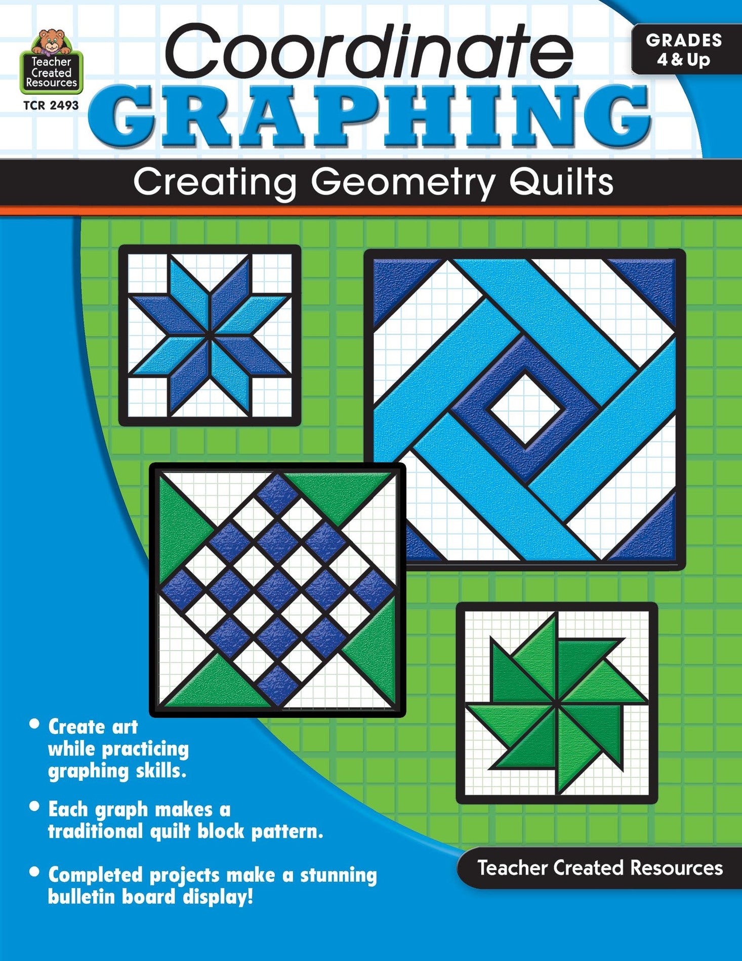 Coordinate Graphing: Creating Geometry Quilts Grd 4-Up Ebook
