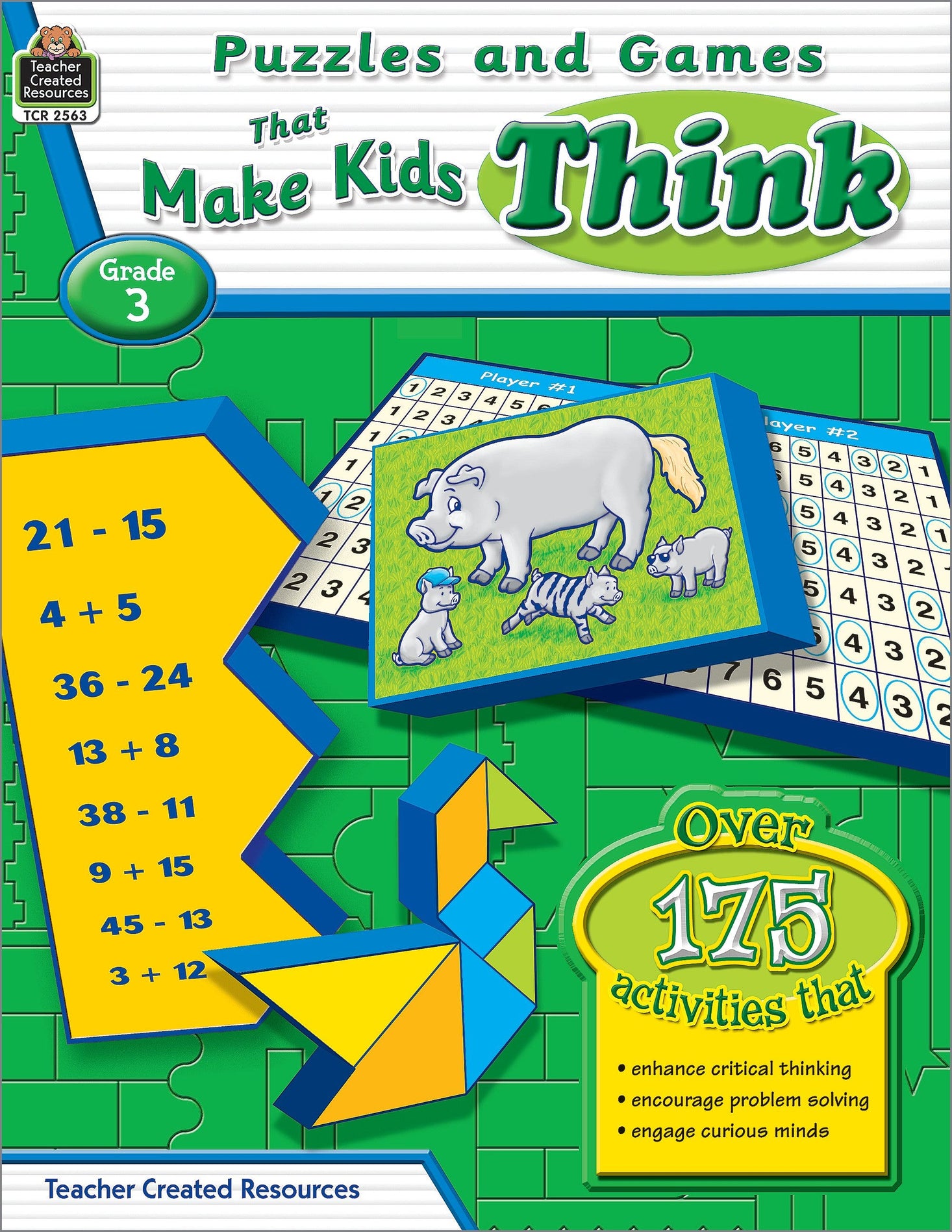 Puzzles and Games that Make Kids Think Grd 3 Ebook