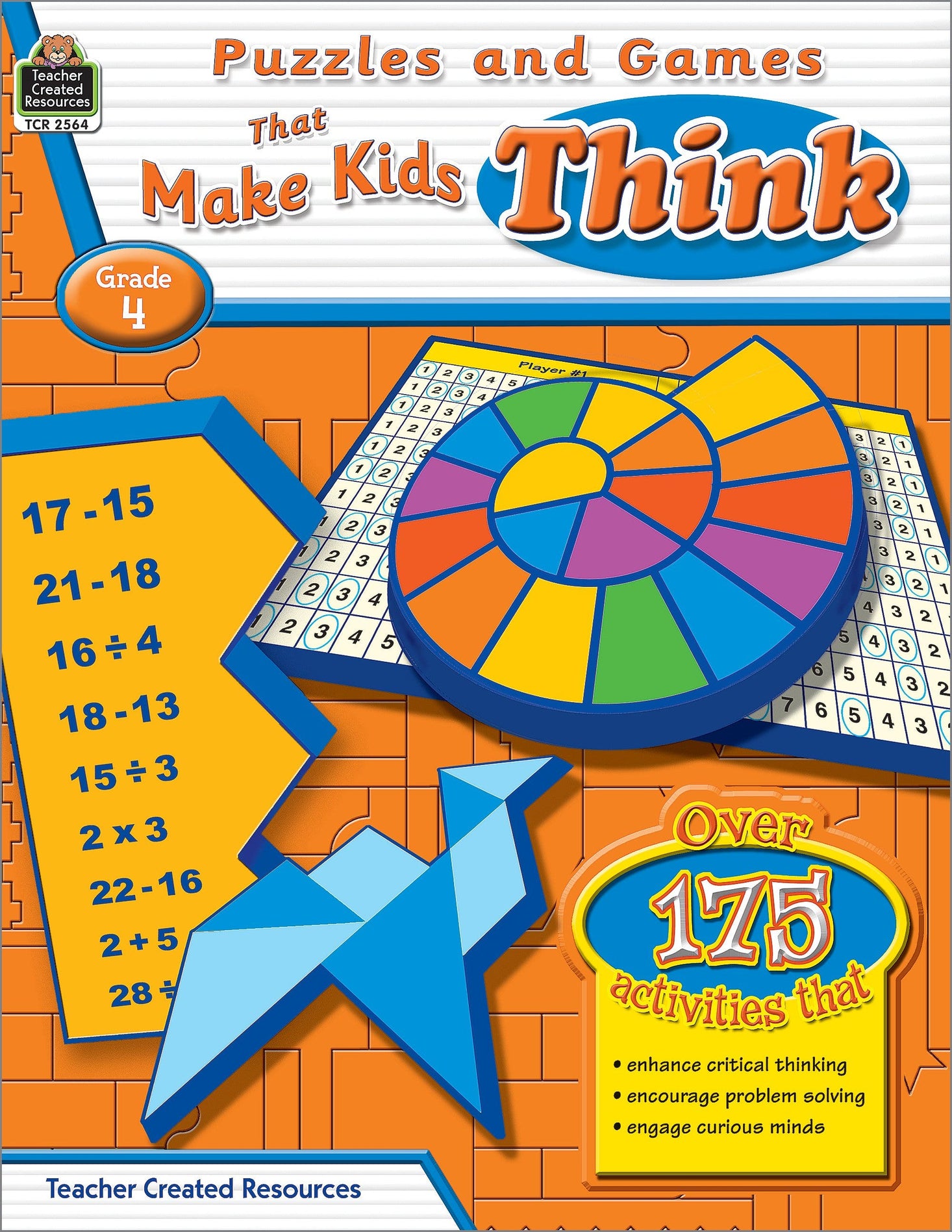Puzzles and Games that Make Kids Think Grd 4 Ebook