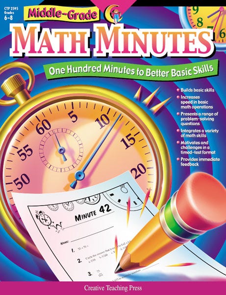 Middle-grade Math Minutes Ebook