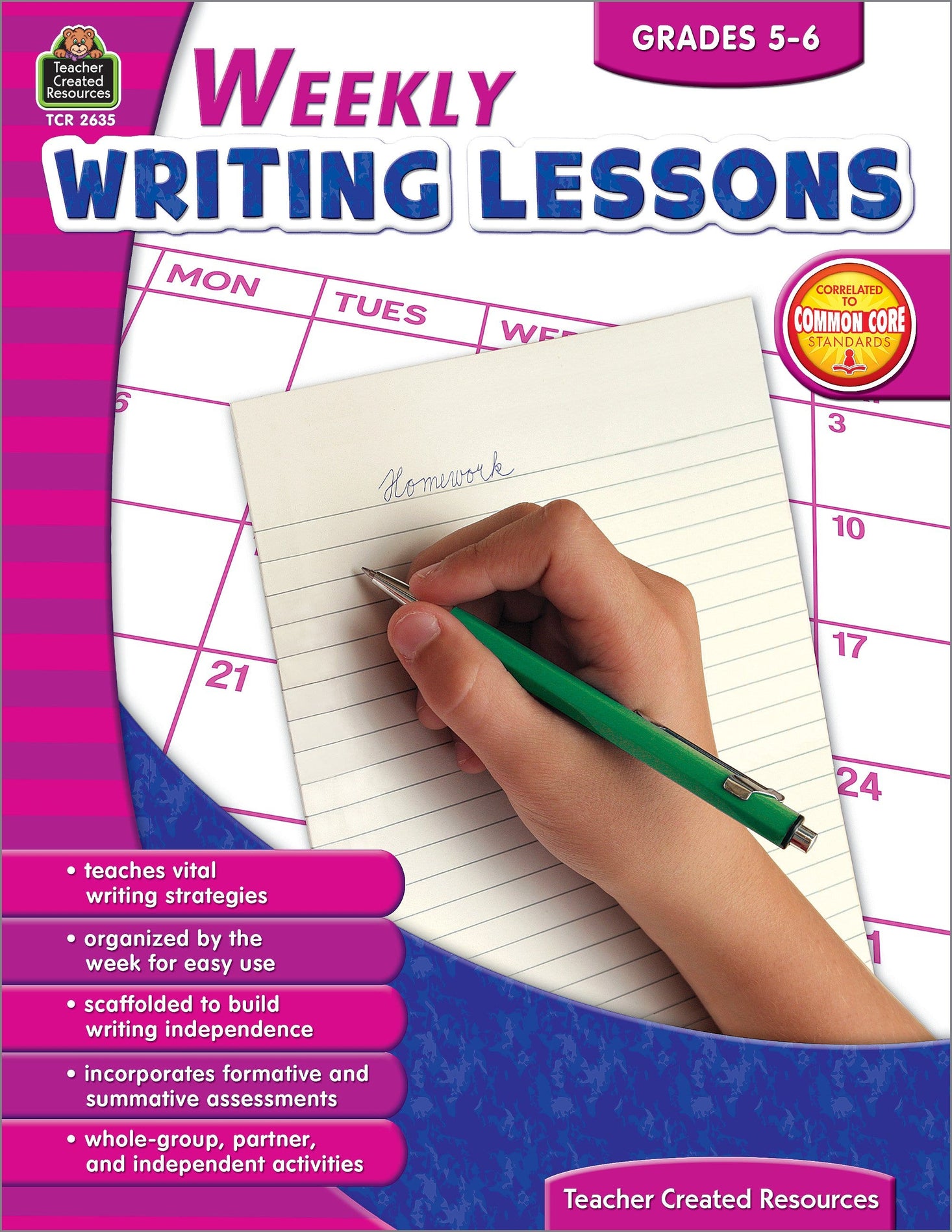 Weekly Writing Lessons Grades 5-6 Ebook