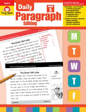 Daily Paragraph Editing Grade 5 Ebook
