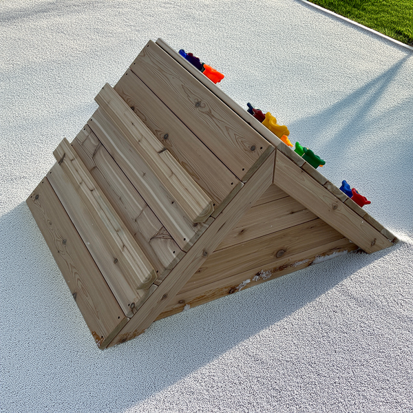 Wooden Climber with Rock Climbing by Naturally Inspired Play