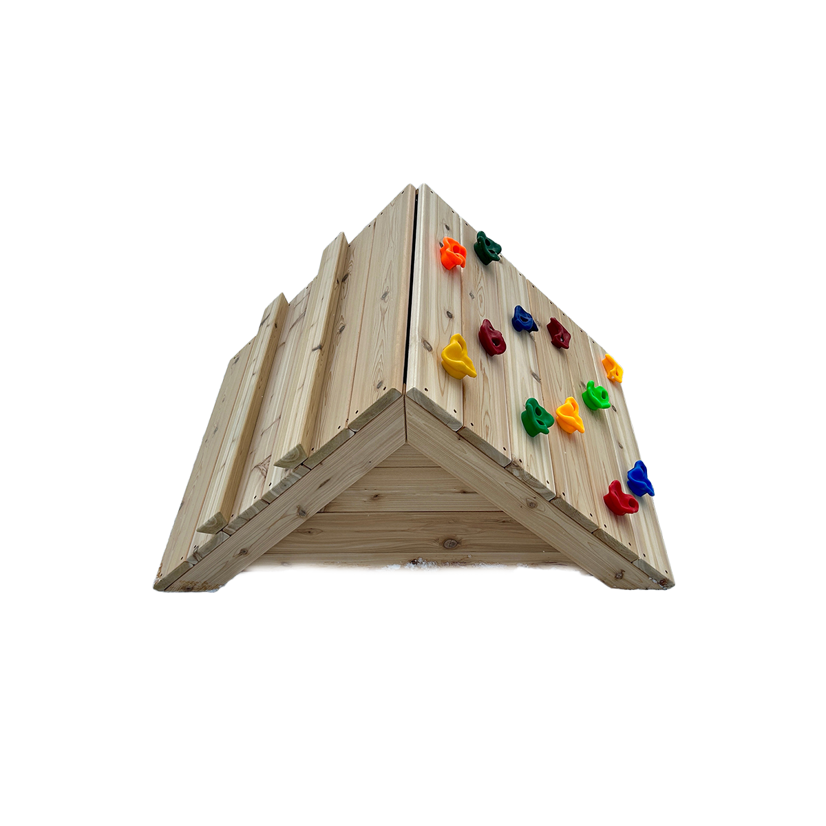 Wooden Climber with Rock Climbing by Naturally Inspired Play